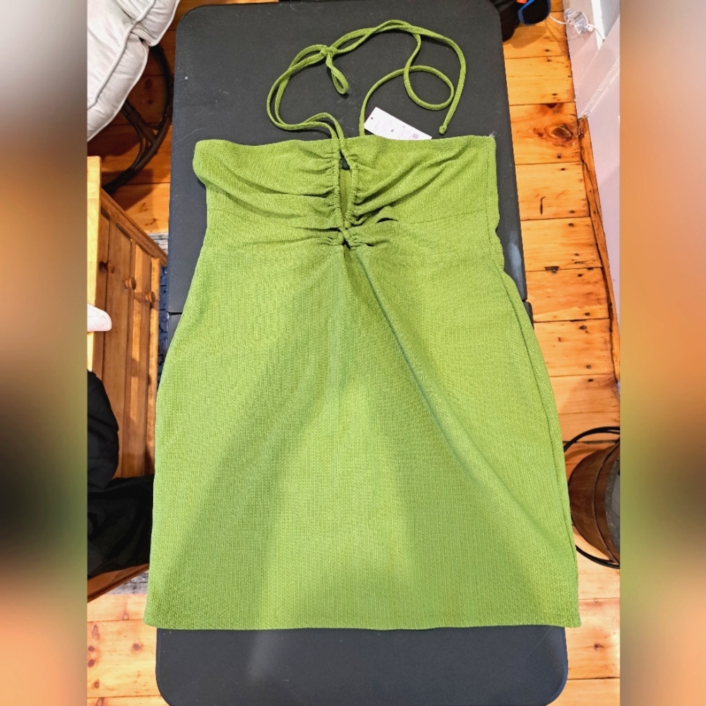 Green halter dress from Wild Fable